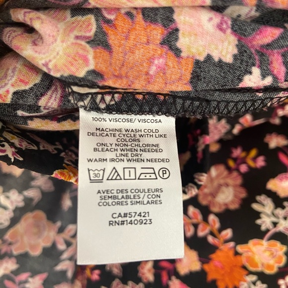 LOFT FLORAL MIDI SKIRT SIZE XL - Picture 8 of 9